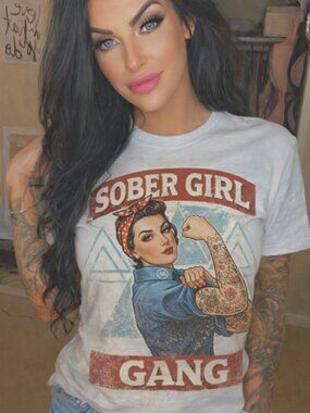 Sober Girl Gang Graphic Tee | Recovery Shirt | Empowering Women’s Tee | Vintage